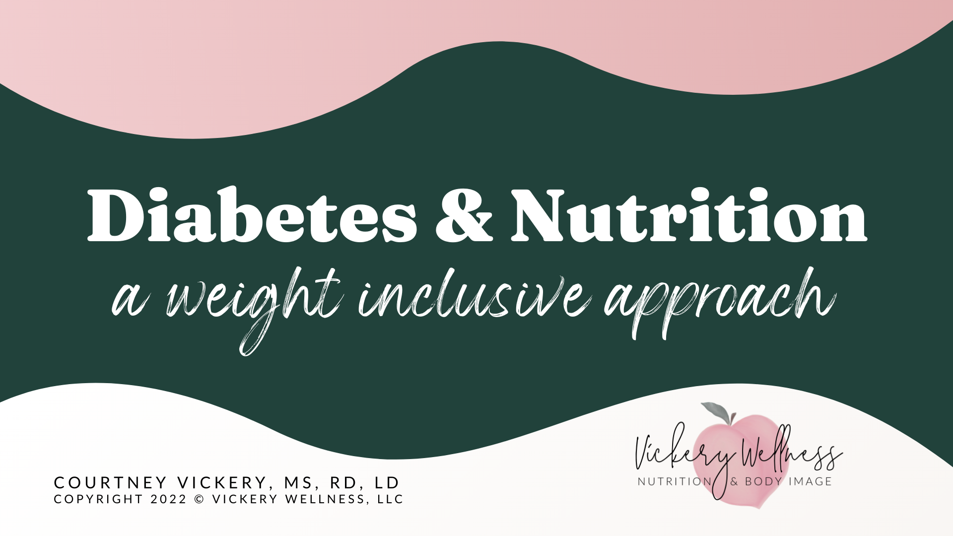 Weight Inclusive Diabetes Nutrition Presentation Slides for Canva